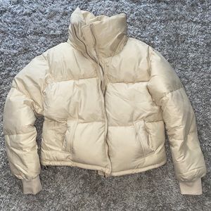 Oversized Puffer from Forever 21 in Khaki